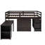 Lit mezzanine simple avec armoire fonctionnelle et coiffeuse portative, bureau d'ordinateur stable,-144199142