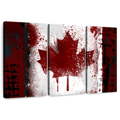 Borges, drapeau du Canada rustique