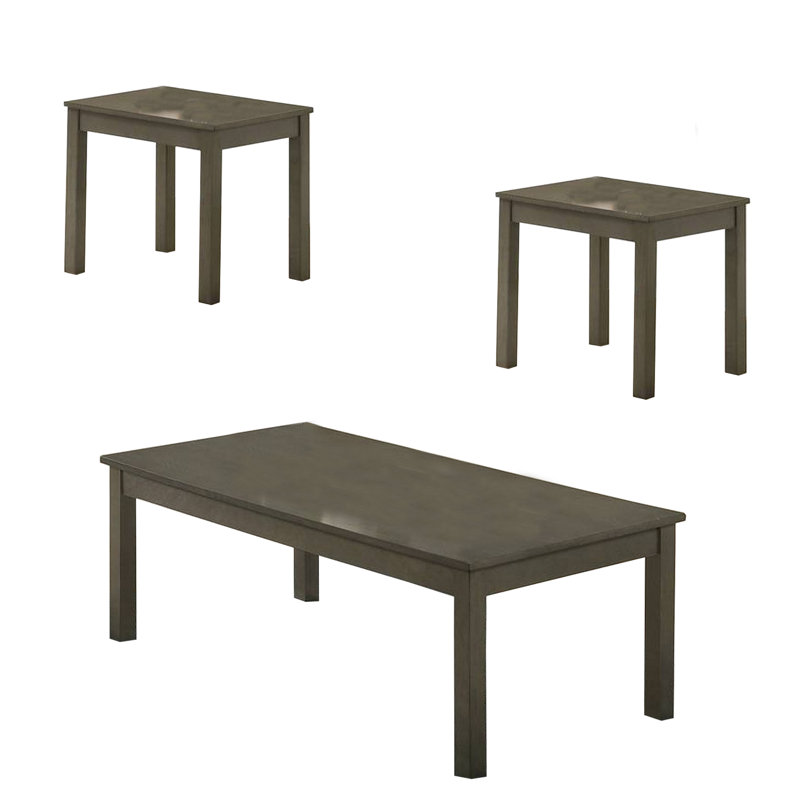 Ensemble de tables basses 3 pièces Deziah, gris