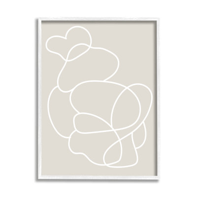 " Abstract Outline Composition " by Lil' Rue