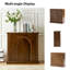 Buffet décoratif 2 portes l 36 po en bois manufacturé avec tablettes réglables-1963325457
