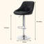 Swivel Upholstered Adjustable Height Counter Stool with Metal Frame-121141959