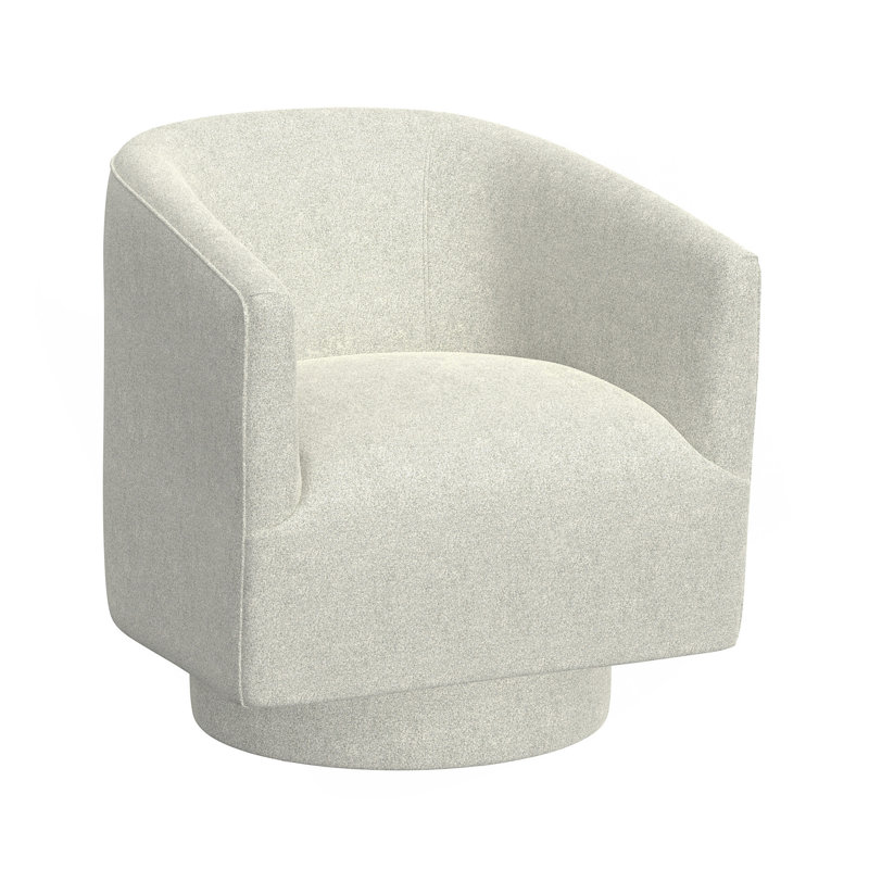 Fauteuil d'appoint pivotant, Blanc