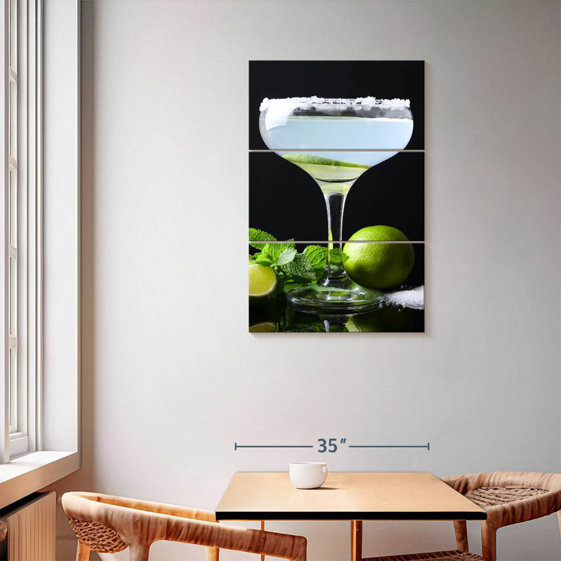 Yarlin Lime Margarita Cocktail, H 57 po x l 36 po