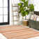 Tapis orange / crème Clarisa