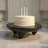 Mango Wood Round Footed Pedestal Stand