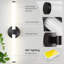 Luminaire à DEL à intensité variable pour meuble-lavabo avec éclairage complet à 360 °, applique murale moderne pour salle de bain, chambre à coucher et salon-96608670-96608665