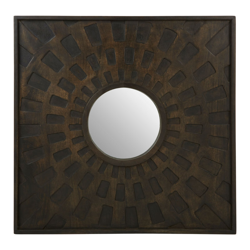 Majoch Solid Wood Flat Wall Mirror