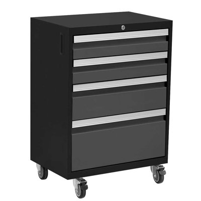 Bold Series 33.1" H x 21" W x 16" D Garage 4-Drawers Rolling Tool Cabinet