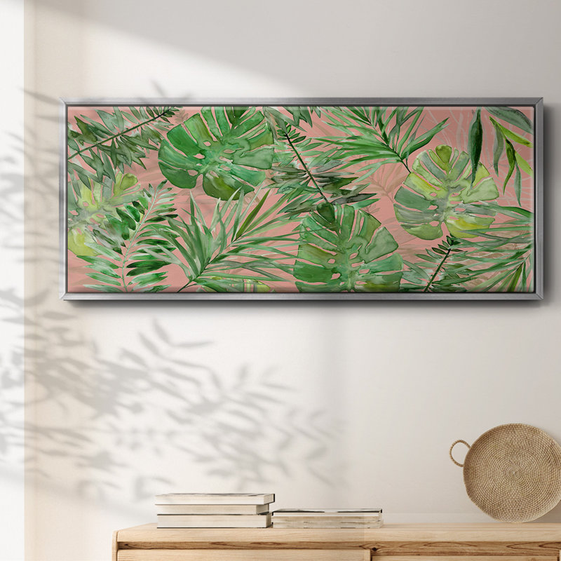 Carnet de croquis tropical, corail, toile encadrée