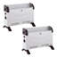 Igenix 2000W Convector Heater White Pack of 2