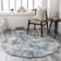 Wyona Power Loom Dark Blue/White/Charcoal Rug