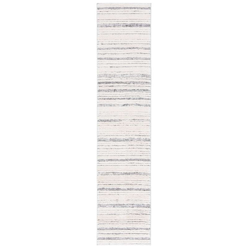 Martha Stewart Lucia Shag Performance Striped Rug, Runner 2' x 8'