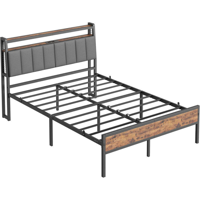 Bed, Rustic Brown, European Kingsize (160 x 200 cm)