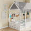 Lits de maison Montessori en bois peu encombrants, conception de plancher moderne pour enfants