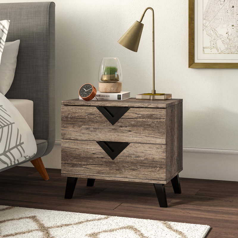 59.99cm W Manufactured Wood Bedside Table