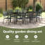 8 - Person Patio Dining Set Rectangular Table
