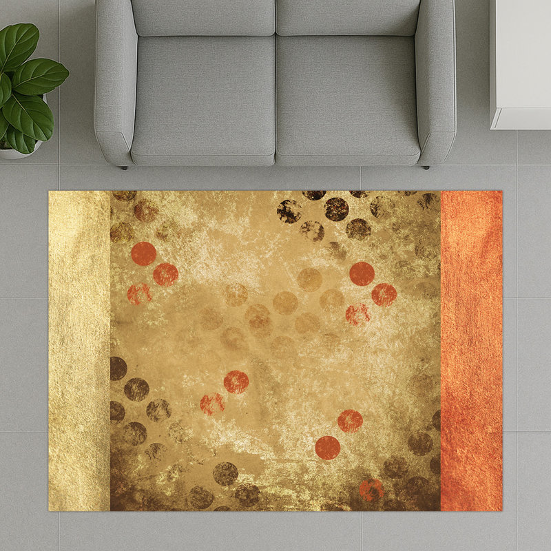Geometric Area Rug, Runner 70 x 140 cm
