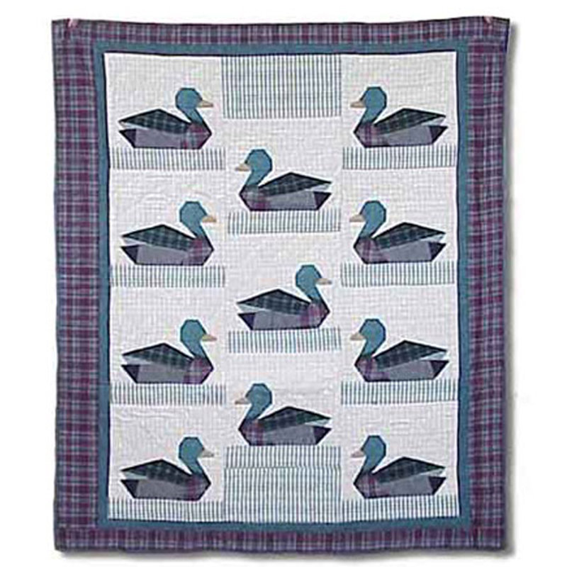 Ducks Quilted Throw Blanket