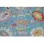 Tapis bleu All-Over Oushak 9 x 12