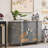 Grey Hand-Painted Accent and Buffet Cabinet