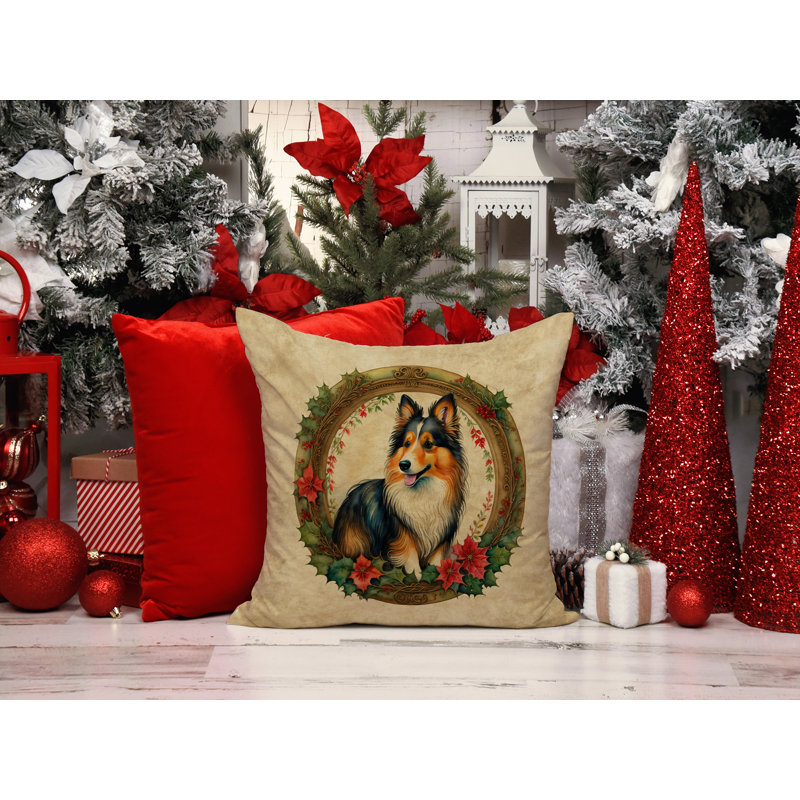 Coussin Christmas, 14 po x 14 po, Carré