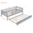 Wood Daybed With Trundle And Fence Guardrails-448797174-448797179