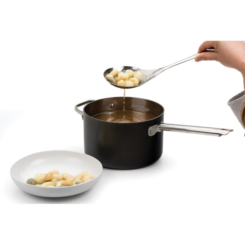 Silver Stainless Steel Pierced Straining Spoon