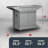 TYTUS Emberwood Grill & Prep Cart