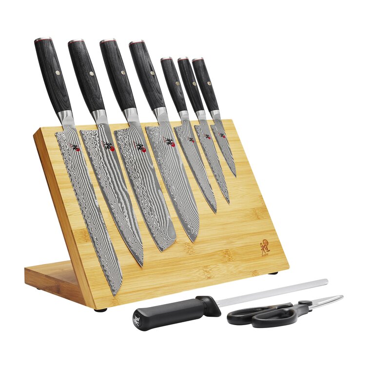 Knife Set,15 Pieces Kitchen Knife Set with Wooden Block,High Carbon  Japanese Stainless Steel Knife Block Set,Ultra Sharp, Full-Tang Design  ,Irregular