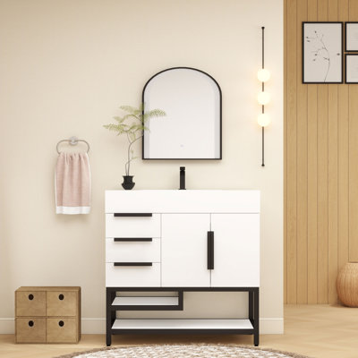 Meuble-lavabo simple l 36 po x P 20 po x H 36 po