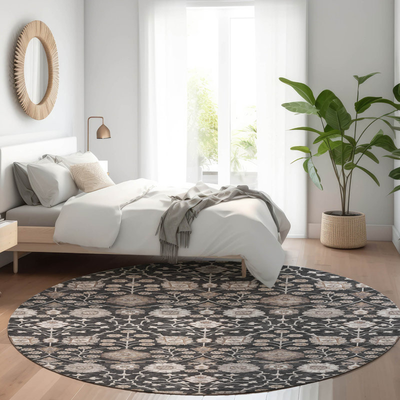 Tapis noir intérieur / extérieur Selma , 3 pi x 5 pi