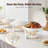 5QT Round Maifanite-Coated Chafing Dishes for Buffet (Set of 4)