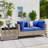 Outdoor Love Seat With Cushion-1454479194