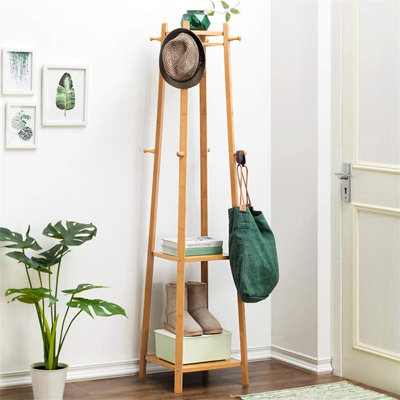 Turrell Solid Wood Freestanding 8 - Hook Coat Rack