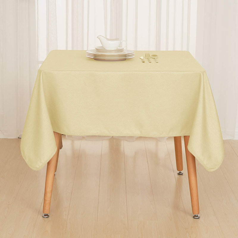 Solid High Density Oxford Waterproof Rectangular Wipe Clean Rectangle Tablecloth for Garden Table