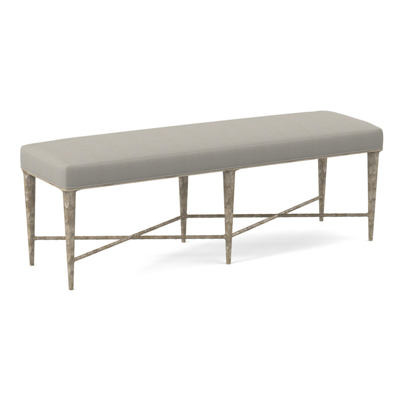 Chiseled Upholstered Bench, Libby 100% Polyester