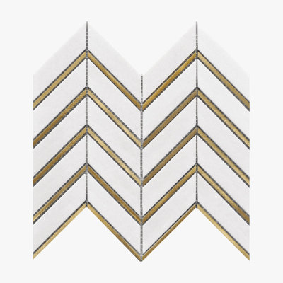 Feuille de mosaïque en marbre Rockart W x L