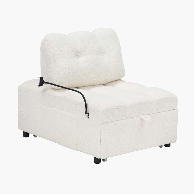 Versatile Convertible Sofa-Bed with Premium Materials for Various Settings, Beige