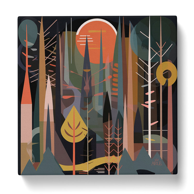 Forest Constructivism - Wrapped Canvas, 35cm H x 35cm W x 3cm D
