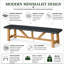 Banc en fibre de béton 70,9 po gris foncé intérieur / extérieur Ingatestone