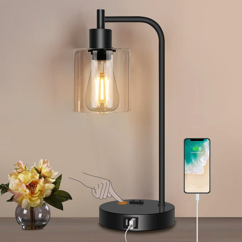 Lampe arquée en métal Kameren USB