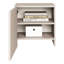 50cm W Manufactured Wood Bedside Table