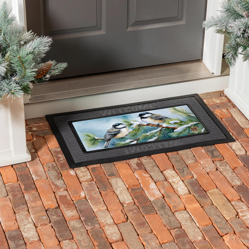 Tapis d'hiver Winter Chickadee Friends Sassafras