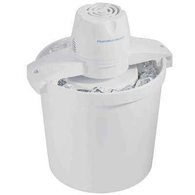 Hamilton Beach 4 Qt. Ice Cream Maker In White