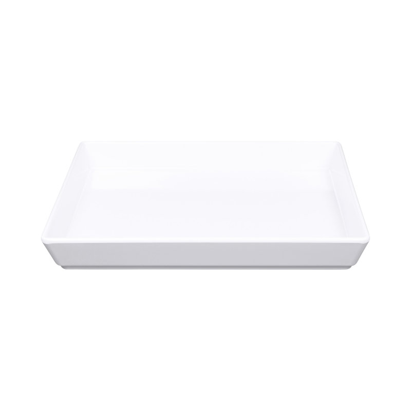 Solutions de 112 fl à l’échelle mondiale elite. baker rectangulaire en mélamine, Blanc