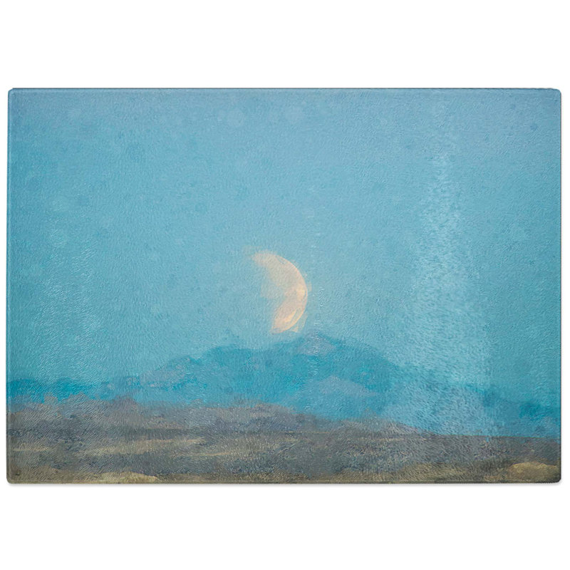 Tempered Glass Super Blood Moon Eclipse Chopping Board, 28.5 cm W x 20 cm L