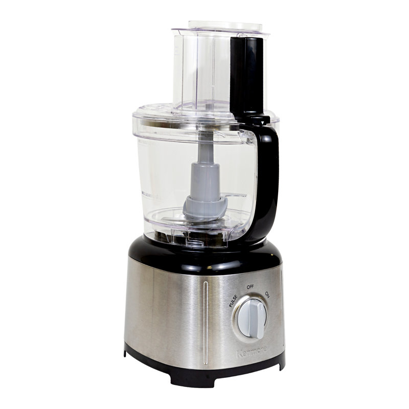 Kenmore Food Processor and 11 Cup Vegetable Chopper for Chop, Slice, Shred, Mince, Grate & Puree, Black