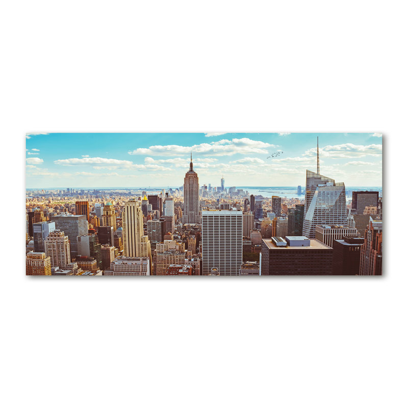 New York Bird Flight - Wrapped Canvas Print