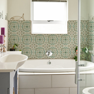Wall Tile Sticker, Self Adhesive Removable Waterproof Peel and Stick Backsplash Walls Stickers